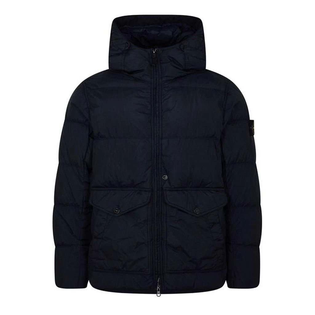 Stone Island Compass-Badge Puffer Jacket - Blue